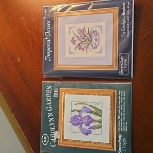 Serendipity Designs Carolyn's Garden Cross Stitch Iris and Imperial Irises New